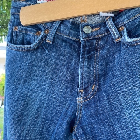 Red Engine Boot Cut slightly distressed jeans - Picture 13 of 16